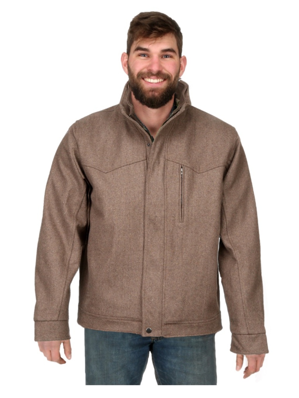 Pintlar Men's Wool Full Zip Jacket size large